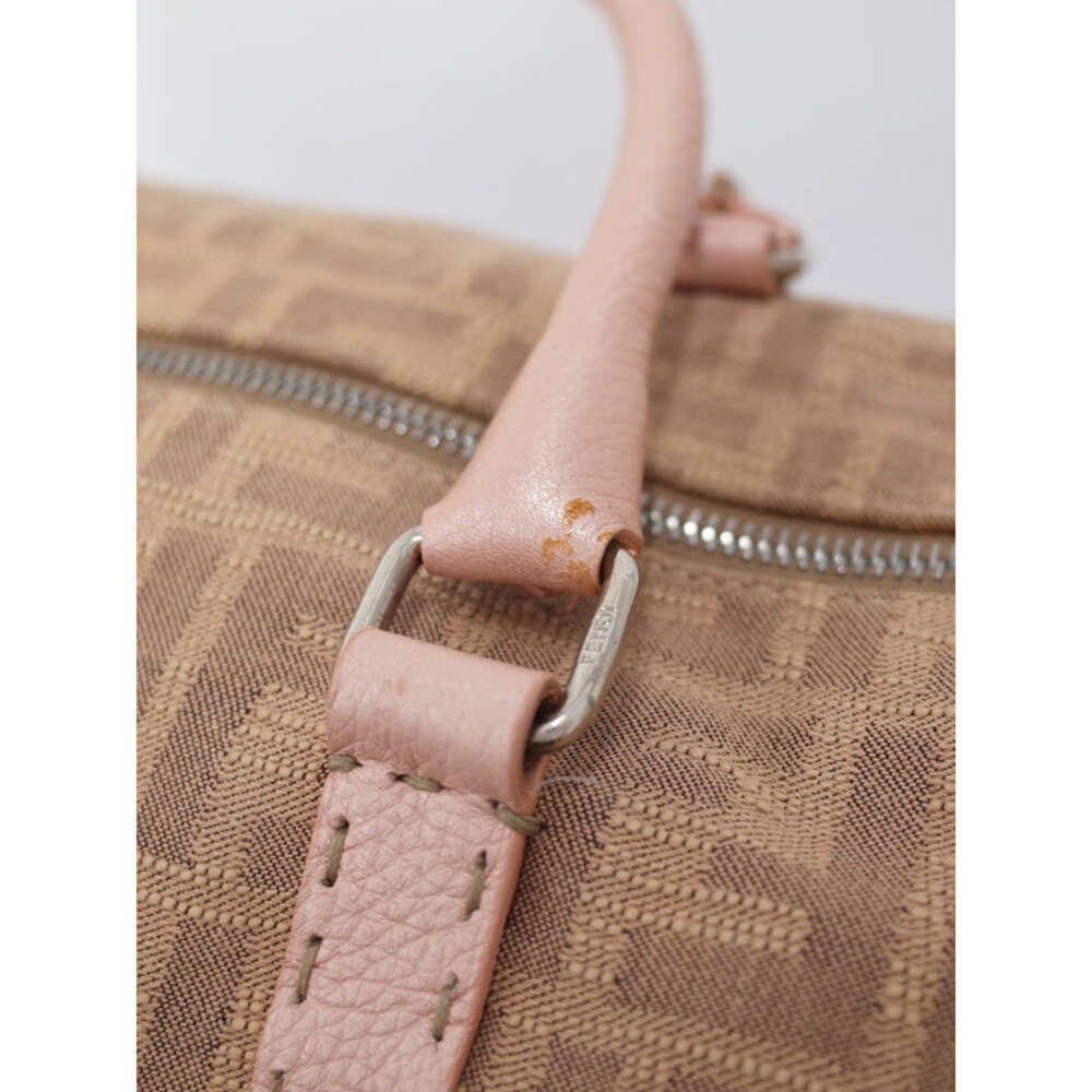 FENDI Zucca Boston Bag Handbag Brown - Picture 5 of 9